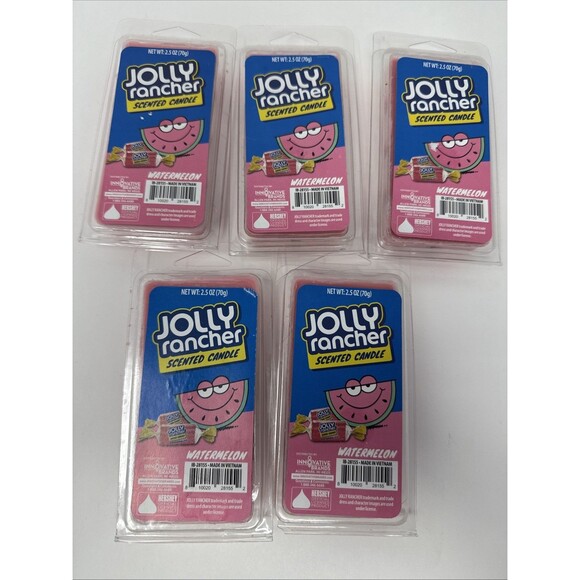 Jolly Rancher Watermelon Scented Wax Melts Candy Wax Melts - 40 Cubes 5 Packages - Picture 1 of 4